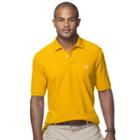 Men's Chaps Solid Pique Polo, Size: Medium, Orange