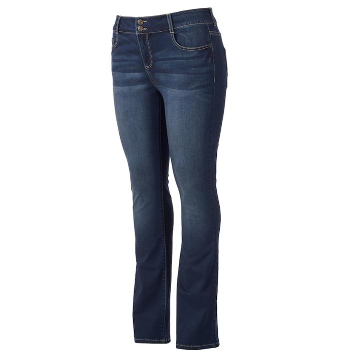 Juniors' Plus Size Mudd&reg; Flx Stretch Bootcut Jeans, Teens, Size: 20 W, Blue Other