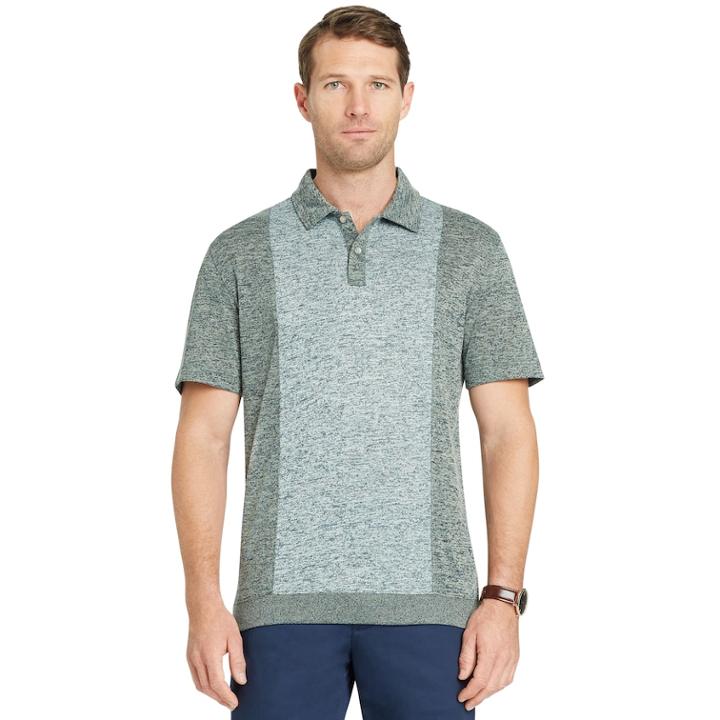 Men's Van Heusen Air Melange Classic-fit Polo, Size: Xl, Lt Green