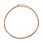 14k Gold Over Silver Popcorn Chain Bracelet, Women's, Size: 7.5, Pink