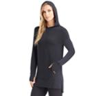 Plus Size Cuddl Duds Softwear Stretch Tunic Hoodie, Women's, Size: 2xl, Black