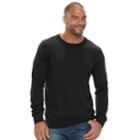 Big & Tall Sonoma Goods For Life&trade; Classic-fit Coolmax Crewneck Sweater, Men's, Size: L Tall, Dark Brown