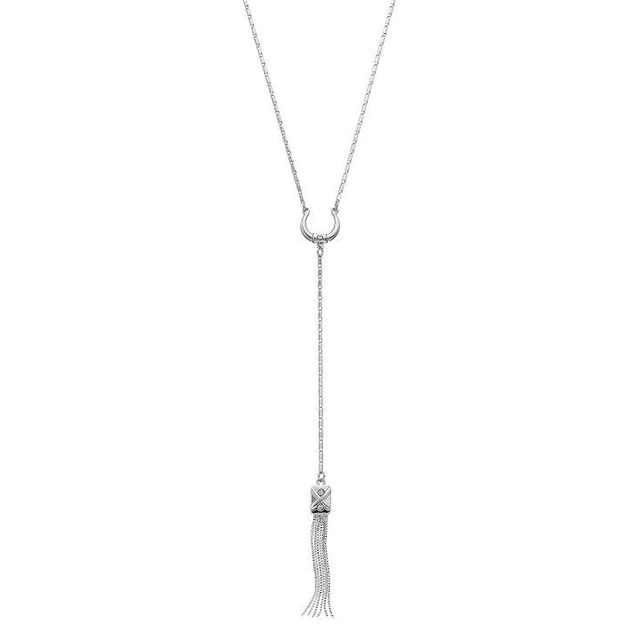 Jennifer Lopez Horseshoe Tassel Y Necklace, Women's, Silver