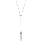 Jennifer Lopez Horseshoe Tassel Y Necklace, Women's, Silver