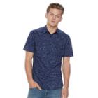Men's Rock & Republic Stretch Poplin Button-down Shirt, Size: Large, Dark Blue