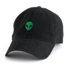 Men's Dad Hat Embroidered Patch Adjustable Cap, Black