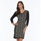 Women's Ab Studio Scroll Sweaterdress, Size: Xlrg Av/rg, Ovrfl Oth