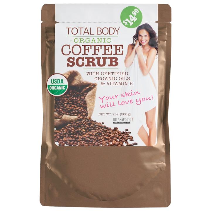 Bremenn Botanicals Total Body Coffee Scrub, Multicolor