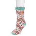 Women's Muk Luks Patterned Cabin Slipper Socks, Size: S-m, Natural