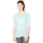 Maternity Oh Baby By Motherhood&trade; Solid Raglan Tee, Women's, Size: Large, Green Oth