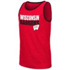 Men's Campus Heritage Wisconsin Badgers Freestyle Tank, Size: Small, Red Overfl