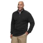 Big & Tall Izod Advantage Sportflex Classic-fit Performance Stretch Fleece Quarter-zip Pullover, Men's, Size: Xxl Tall, Black