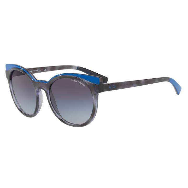 Armani Exchange Urban Attitude Ax4064s 53mm Round Gradient Sunglasses, Women's, White