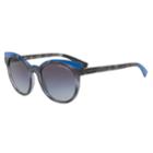 Armani Exchange Urban Attitude Ax4064s 53mm Round Gradient Sunglasses, Women's, White