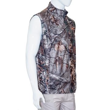 Men's Earthletics Camo Bonded Microfleece Vest, Size: Medium, Green