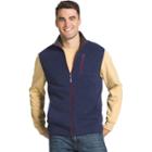 Men's Izod Latitude Regular-fit Stretch Performance Polar Vest, Size: Medium, Dark Blue