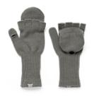 Women's Converse Convertible Fingerless Gloves, Grey (charcoal)