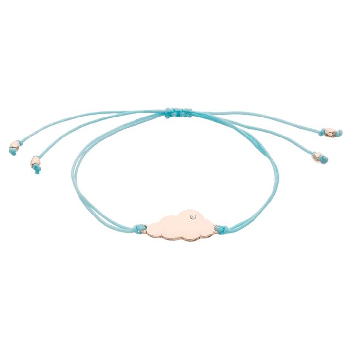 Lc Lauren Conrad Cloud Link & Aqua Thread Adjustable Bracelet, Women's, Blue