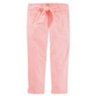 Girls 4-12 Oshkosh B'gosh&reg; Tie Fron Orange Chino Pants, Size: 7