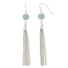 Lc Lauren Conrad Mint Green Nickel Free Tassel Drop Earrings, Women's
