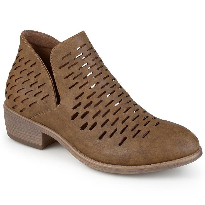 Journee Collection Aries Women's Ankle Boots, Girl's, Size: Medium (8.5), Brown