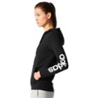 Women's Adidas Essential Linear Logo Fz Hoodie, Size: Xs, Black