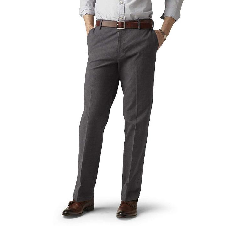 Men's Dockers&reg; Classic-fit Iron-free Stretch Khaki Pants D3, Size: 32x32, Blue (navy)