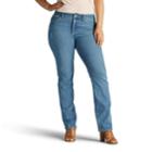 Plus Size Lee Total Freedom Straight Leg Jeans, Women's, Size: 18 - Regular, Blue