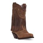 Dingo Hang Low Women's Distressed Fringed Boots, Size: Medium (9.5), Brown