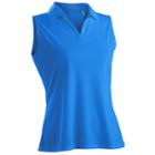 Nancy Lopez Luster Sleeveless Golf Polo - Women's, Size: Medium, Brt Blue