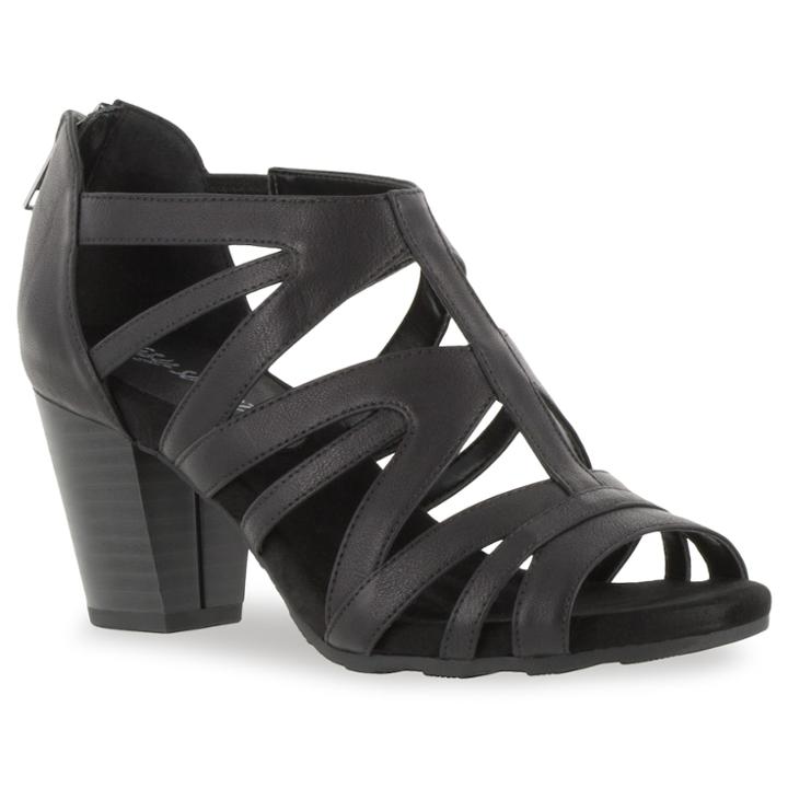 Easy Street Amaze Women's High Heel Sandals, Size: 8.5 Ww, Black
