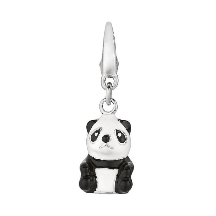 Sterling Silver Panda Charm, Women's, Grey