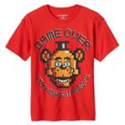 Boys 8-20 Five Nights At Freddy's Game Over Tee, Boy's, Size: Medium, Red