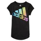 Girls 4-6x Adidas Colors Ignite Logo Tee, Size: 5, Black