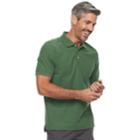 Men's Croft & Barrow&reg; Pique Performance Polo, Size: Small, Med Green