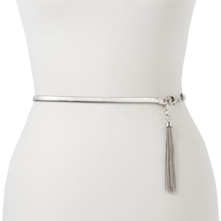 Women's Apt. 9&reg; Cobra Chain Belt, Size: 1xl, Grey