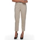 Women's Dana Buchman Faux-pocket Ankle Pants, Size: 8, Dark Brown