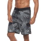 Men's Adidas Tri Palms Microfiber Volley Shorts, Size: Xxl, Black