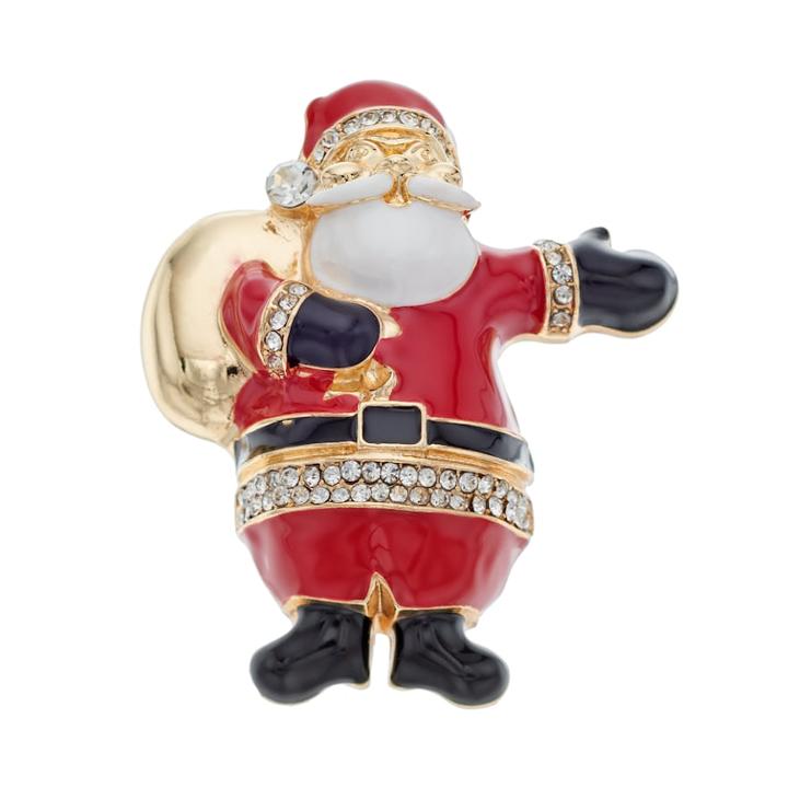 Napier Santa Claus Pin, Women's, Multicolor