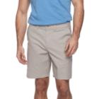 Men's Apt. 9&reg; Regular-fit Crosshatch Textured Stretch Shorts, Size: 33, Med Beige