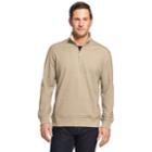 Men's Van Heusen Flex Fleece Quarter-zip Top, Size: Small, Med Beige