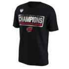 Men's Nike Wisconsin Badgers 2017 Orange Bowl Champions Tee, Size: Medium, Black
