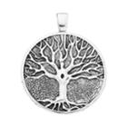 Wearable Art Antiqued Tree Of Life Pendant, Women's, Silver