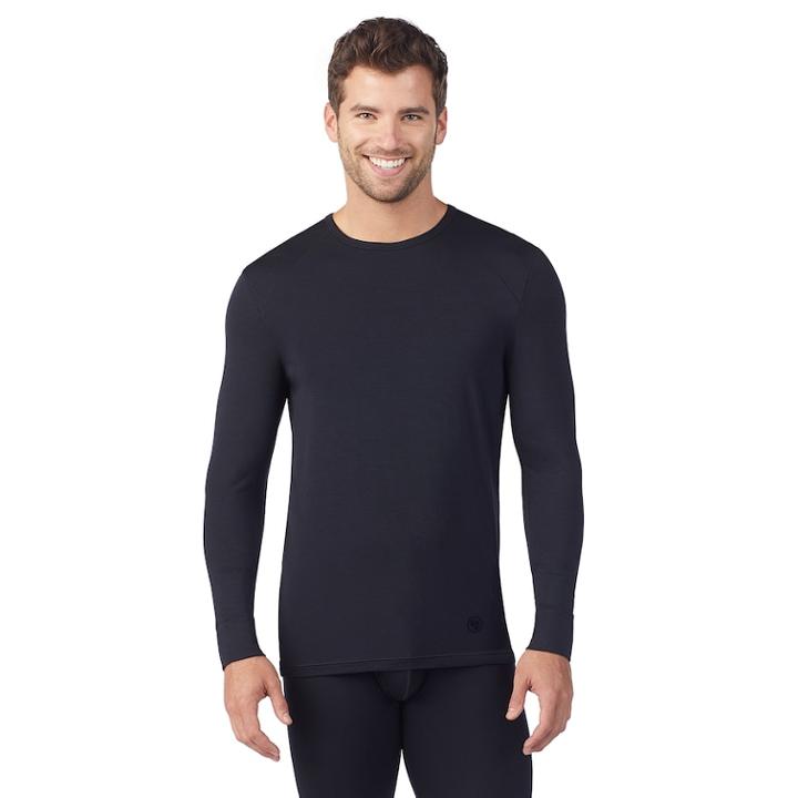 Men's Climatesmart Performance Modal Core Crewneck Top, Size: Large, Black