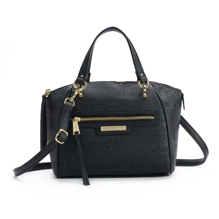 Juicy Couture Wordplay Satchel, Women's, Black