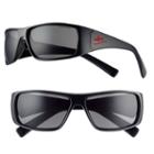Men's Nike Grind Rectangular Wrap Sunglasses, Black