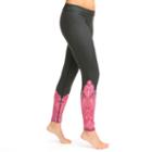 Women's Snow Angel Veluxe Paisley Base Layer Leggings, Size: Small, Pink Other