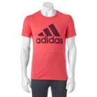 Big & Tall Adidas Logo Performance Tee, Men's, Size: Xl Tall, Brt Red