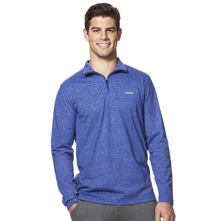 Men's Chaps Classic-fit Quarter-zip Pullover, Size: Small, Blue
