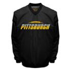 Men's Franchise Club Tone City Pittsburgh Football Windshell Pullover Jacket, Size: Xxl, Black